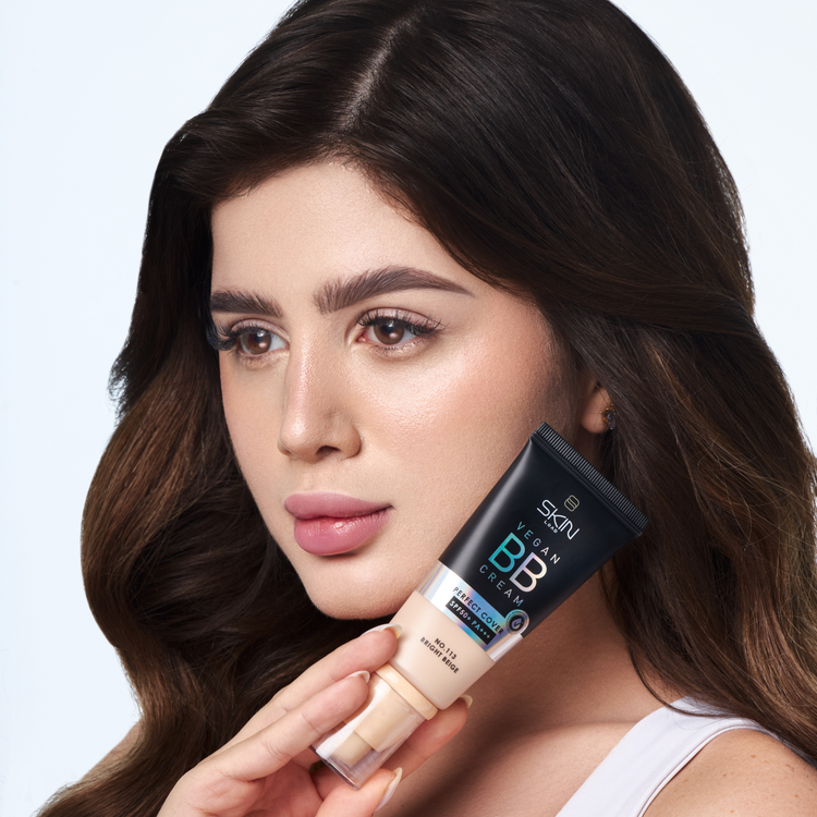 كريم بي بي نباتي بيرفكت كفر بعامل حماية من الشمس 50 PA+++ رقم 113 برايت بيج - 55 مل