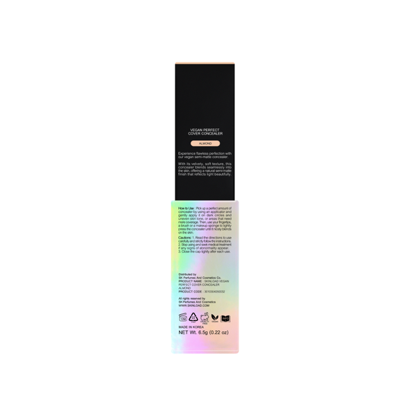 Skin Load Vegan Perfect Cover Concealer Almond shade swatch close-up