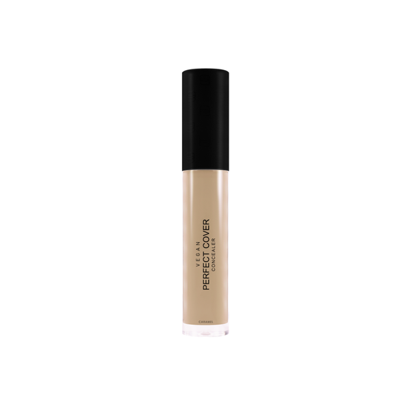 Skin Load Vegan Perfect Cover Concealer, Caramel shade, tube with swatch