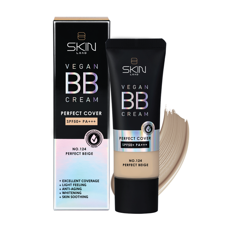 كريم بي بي نباتي بيرفكت كفر بعامل حماية من الشمس 50 PA+++ رقم 124 بيرفكت بيج - 25 مل