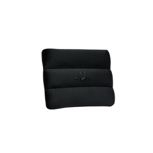 Skin Load Makeup Pouch black padded neoprene, angled front view