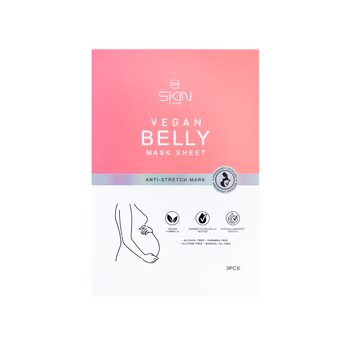 Skin Load Vegan Belly Mask Sheet for pregnancy – pack front